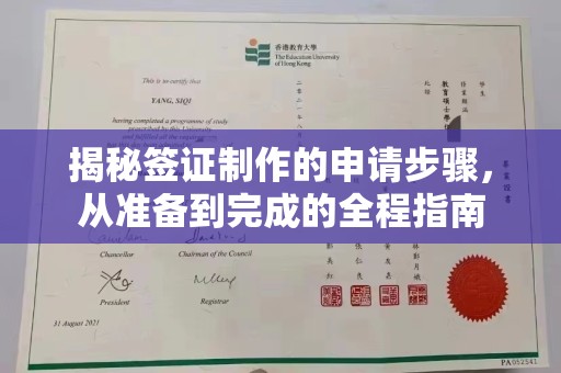 郏县揭秘签证制作的申请步骤，从准备到完成的全程指南